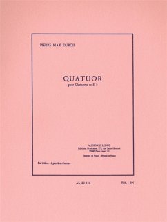 Quatuor pour 4 clarinettes partition et parties