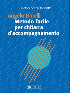 Cover A. Dinelli Metodo Facile Per Chitarra D'Accompagnamento Method and study for Guitar