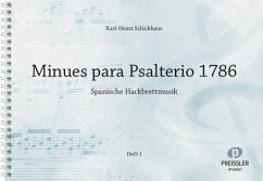 Cover Spanische Hackbrettmusik Band 1 minues para psalterio 1786