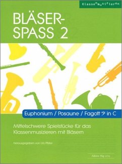 Cover Bläser-Spaß Band 2 (+CD) für Blasorchester Fagott/Posaune/Euphonium im Bassschlüssel