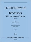 Variationen über ein eigenes Thema op.15 für Violine und Klavier