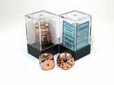 Copper Metallic 16mm d6 Pair Copper Metallic 16mm d6 Pair