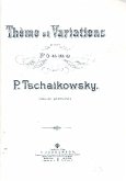 Thčme et variations für Klavier Thčme et variations für Klavier