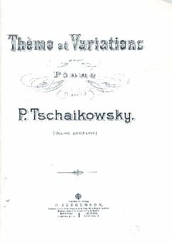 Cover Thčme et variations für Klavier