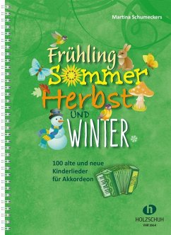 Cover Frühling, Sommer, Herbst und Winter für Akkordeon (mit Texten und Akkorden)