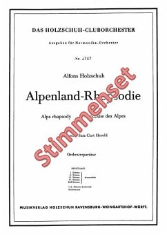 Holzschuh, Alfons Alpenland Rhapsodie Akkordeonorchester Stimmenset