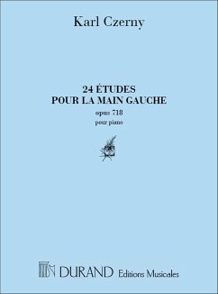 K. Czerny 24 Etudes Pour La Main Gauche Opus 718 - Pour Piano