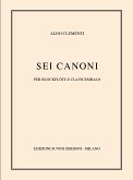 Aldo Clementi, Sei Canoni (1990) Alto Recorder and Harpsichord Partitur