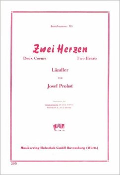 Cover ZWEI HERZEN LAENDLER FUER DIAT. HANDHARMONIKA (MIT 2. STIMME)