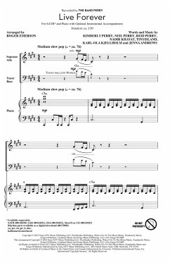 Cover Live Forever Chor CD