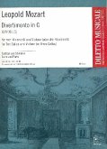 Divertimento in G LMVXII:15 für 2 Violoncelli und Violone (oder 3 Violoncelli) Partitur und Stimmen