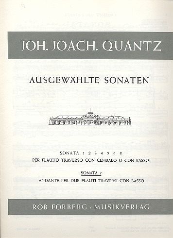 Sonate D-Dur Nr.7 für 2 Flöten (Violinen) und Bc Sonate D-Dur Nr.7 für 2 Flöten (Violinen) und Bc