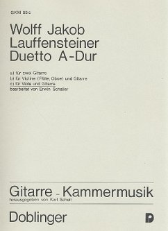 Cover Duetto A-Dur für Viola und Gitarre