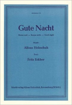 Cover Holzschuh, Alfons Gute Nacht Akkordeon