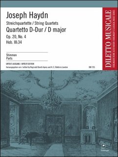 Cover Streichquartett D-Dur op.20,4 Hob.III:34 Stimmen