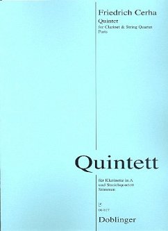 Quintett für Klarinette in A, 2 Violinen, Viola und Violoncello Stimmen