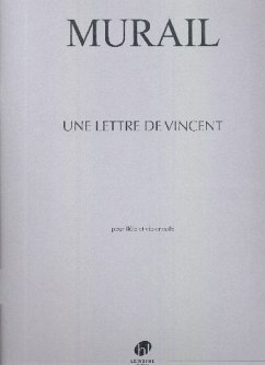 Cover Une lettre de Vincent pour flűte et violoncelle 2 partitions