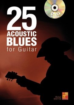 Cover 25 Acoustic Blues For Guitar Gitarre Buch + DVD