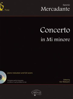 Cover Concerto e minor (+CD-Rom) for flute and orchestra piano reduction and full score