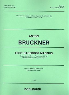 Ecce sacerdos magnus für gem Chor, 3 Posaunen und Orgel Partitur