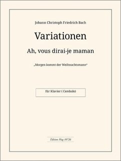 Cover Ah vous dirai-je Maman Variationen für Klavier