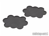 Movement Tray - Flat Bases - 25mm 10s Cloud - Black (2) Movement Tray - Flat Bases - 25mm 10s Cloud - Black (2)