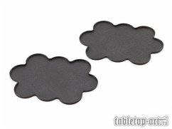 Cover Movement Tray - Flat Bases - 25mm 10s Cloud - Black (2)