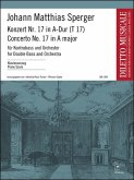 Konzert A-Dur Nr.17 T17 für Kontrabass und Orchester für Kontrabass und Klavier