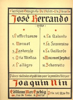 Cover Pastorale pour violon et piano