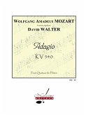 MOZART/WALTER D. ADAGIO 4 FLUTES/PARTITION ET PARTIES