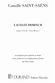 Laudate Dominum (extrait no.16 de 60 motets) pour quatuor ou choeur ŕ voix mixtes et orgue partition