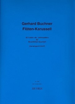Cover Flöten-Karussell für 4 Blockflöten (überwiegend SSAT) Partitur