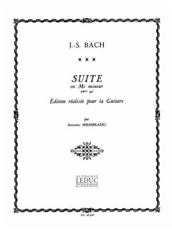 Cover Suite mi mineur BWV996 pour guitare