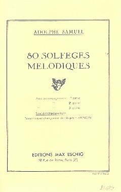 Cover 8O solfeges melodiques sans accompagnement