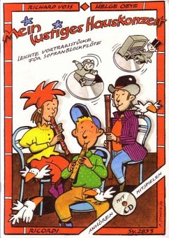 Cover Mein lustiges Hauskonzert (+CD) Leichte Vortragsstücke für Sopranblockflöte