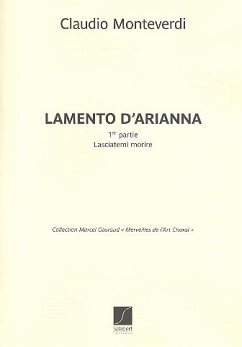 Lasciatemi morire pour choeur mixte a cappella partition
