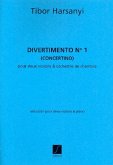 Divertimento no.1 for 2 Violins and Chamber Orchestra for 2 violins and piano score and parts