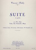 Suite en parties op.91 pour flute, violon, alto, violoncelle et harpe partition de poche et parties