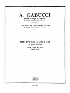 Cover 10 Études modernes de grande difficulté pour clarinette
