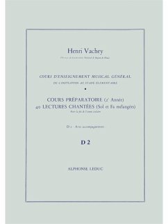 Cover VACHEY COURS ENSEIGNT MUSICAL GENERAL 2EME ANNEE(PREP.)40 LECT.2 CLES FIN ANNEE A/AC(D2)