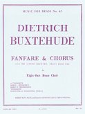 Fanfare and Chorus from Ihr liebe Christen freut euch nun for 4 trumpets, 2 horns (tr, trb), trombone, baritone or trombone(tb) score and parts