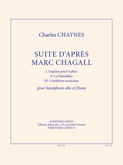 Cover Suite d'aprčs Marc Chagall pour saxophone alto et piano