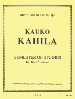 Cover KAHILA SEMESTER OF STUDIES BASS TROMBONE MFB292