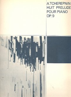 Cover 8 préludes op.9 pour piano