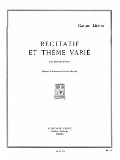 Cover LITAIZE RECITATIF ET THEME VARIE CLARINETTE ET PIANO