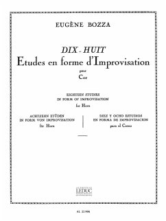 Cover 18 études en forme d'improvisation pour cor