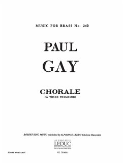 Cover GAY CHORALE 3 TROMBONES/SCORE AND PARTS(PTION/PTIES)MFB240