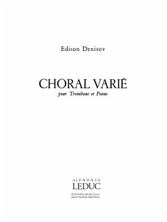 Cover Choral varie pour trombone et piano