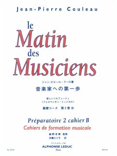 Cover COULEAU MATIN DES MUSICIENS CAHIER DE FORMATION MUSICALE PREP.2 B (VERS.JAPON)