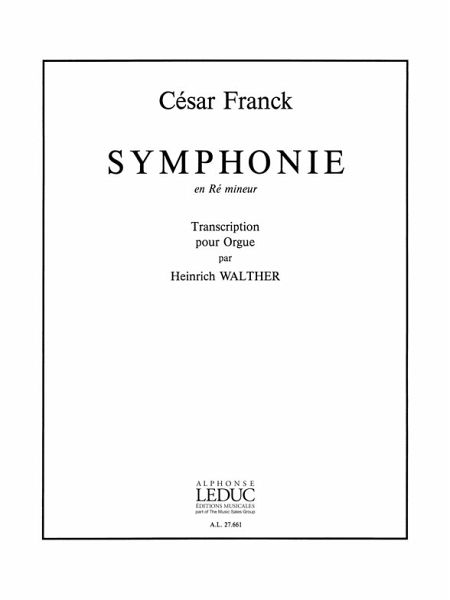 Symphonie re mineur pour orgue Symphonie re mineur pour orgue